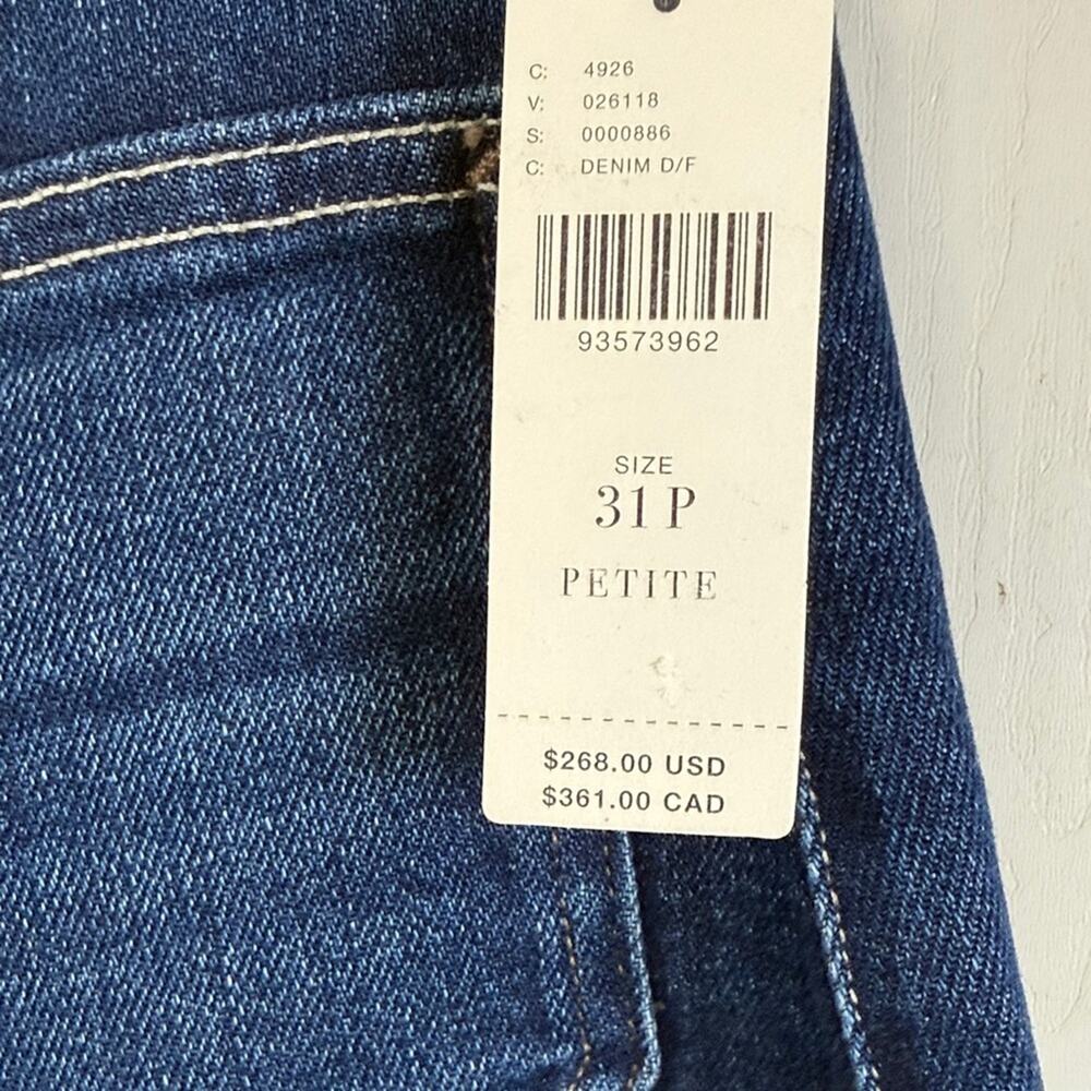 NWT! MOTHER The Lil Rambler Patch Pocket High Waist Straight Leg Jeans size 31P - Picture 14 of 16